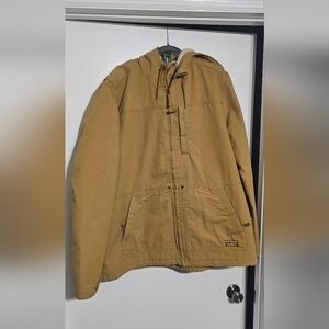 L.L. Bean Mens Insulated Utility Hooded Jacket Marsh Brown Size 3XL Tall NWT